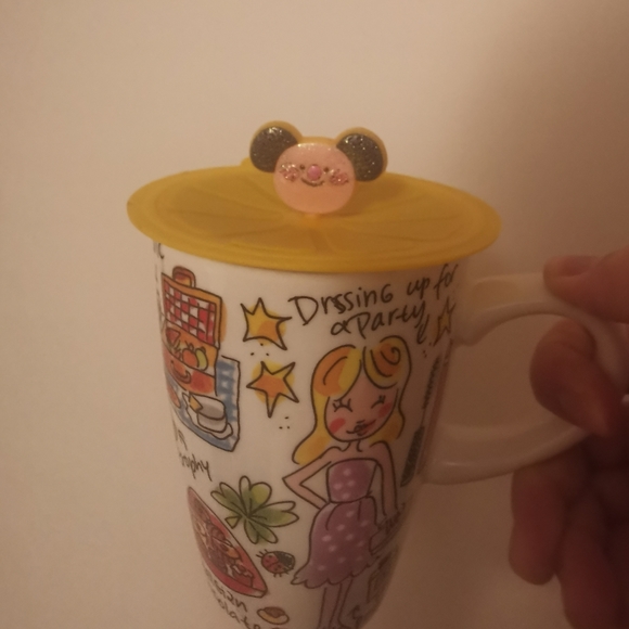 mug lid，cup lid， cartoon style - Picture 6 of 6